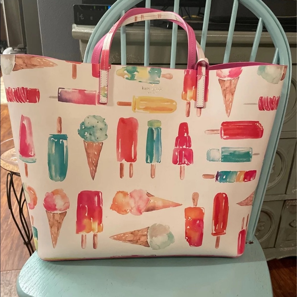 NWOT Rare Kate Spade Ice Cream Bucket Tote Purse